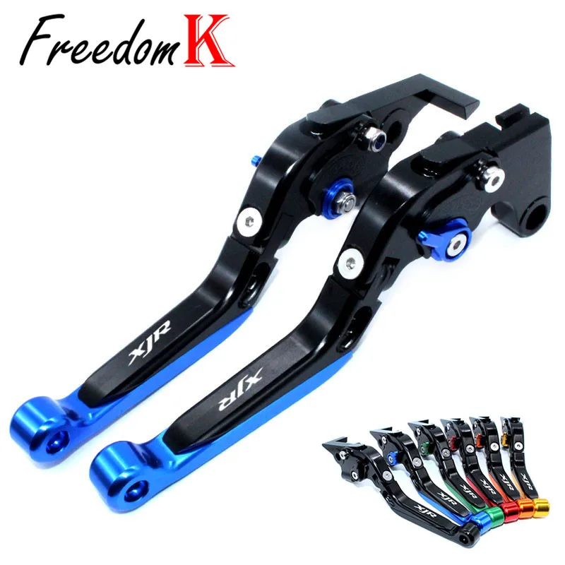 

Motorcycle CNC Folding Extendable Brake Clutch Levers logo XJR Fit For XJR 1300 XJR1300 Racer 2004-2016 2015 2014 2013 2012