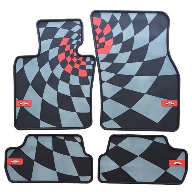 

Brand New Floor Mat High Quality Rubber material JCW Style UV Protected Mini Cooper Car Accessories F56(4PCS/SET)