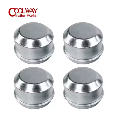 4pcs 45mm Metal Dust Cap Wheel Hub Trailer Bearing Grease Cover for Caravan Boat RV - Replacement Accessories