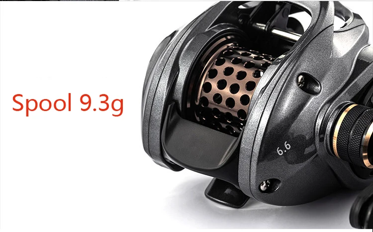 138g 7 ball bearings 6.6:1gear ratio Ultralight water drops reel small lures fishing reel for Small fish carbon body