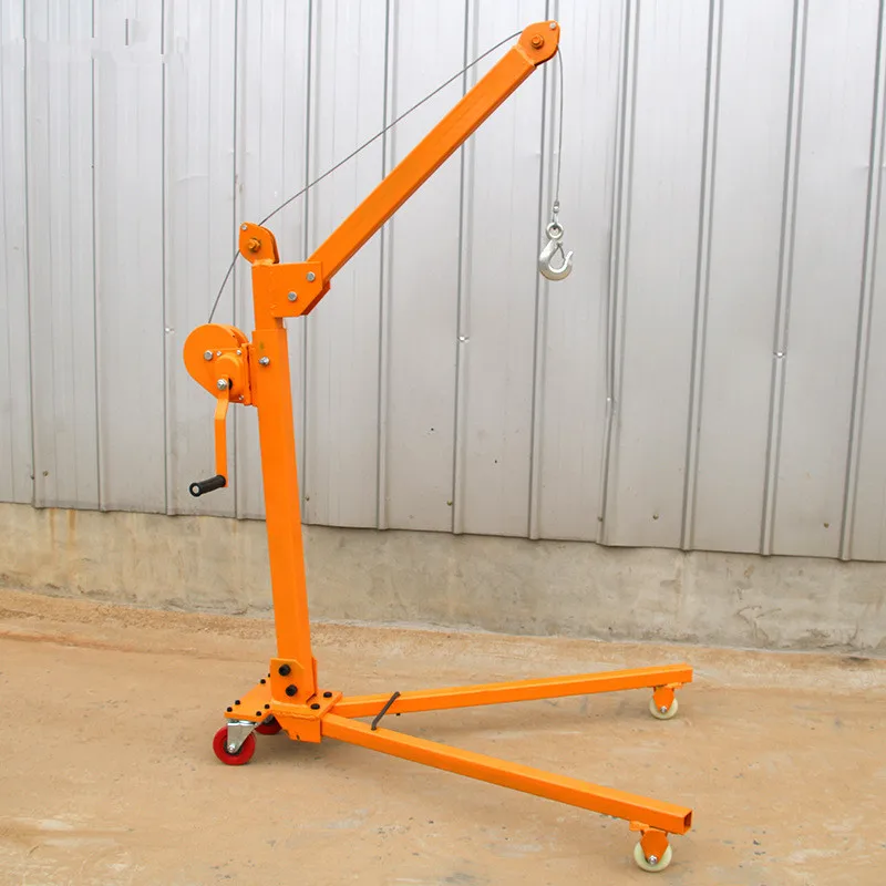 Hand mobile Folding small crane mini portable crane small crane lifting tool 200KG-500KG