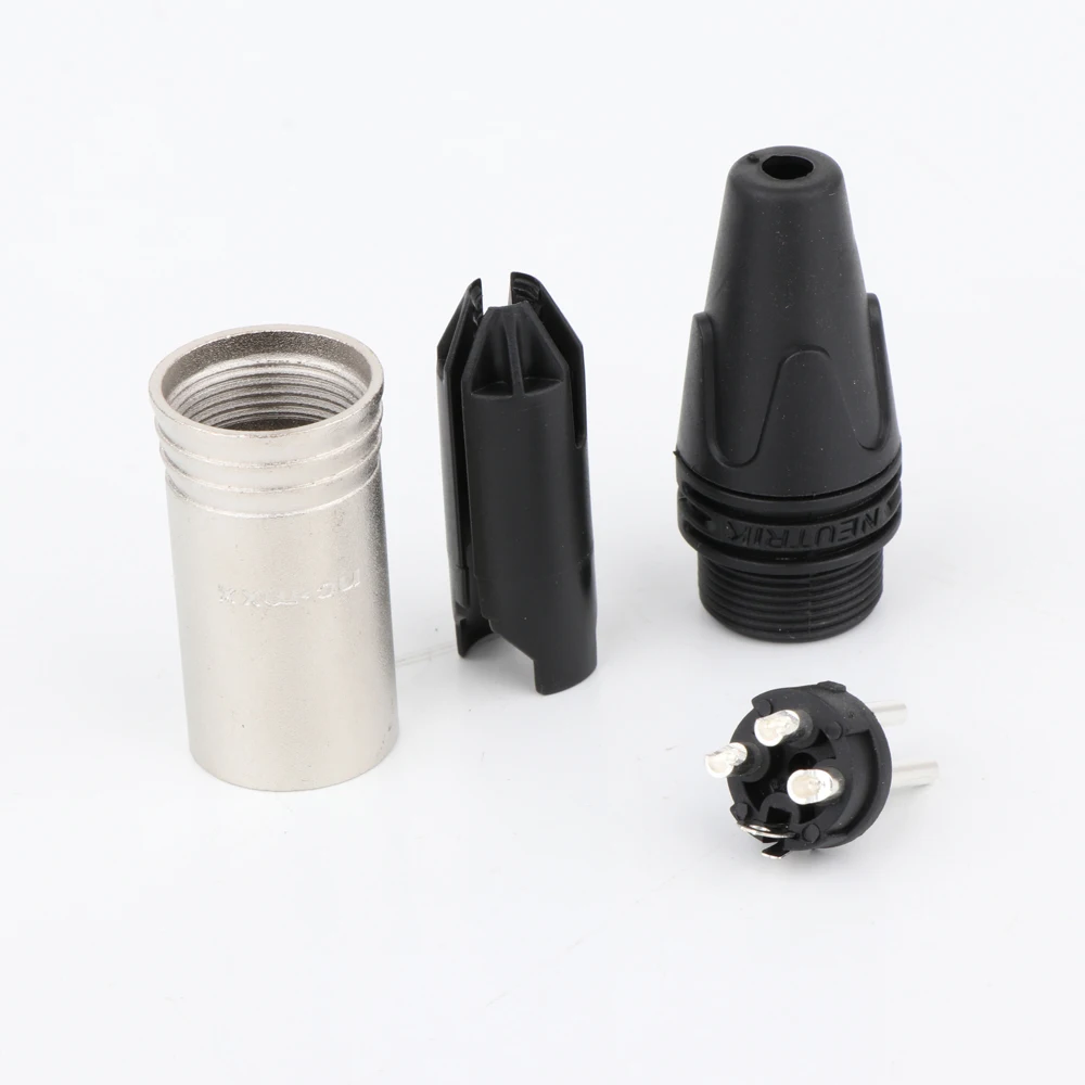 Hi-End 3-polige XLR-Stecker und Buchse für Mikrofon-Audio kabelst ecker Kanonen kabel anschlüsse – Detail 8