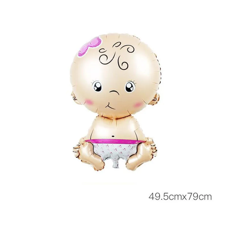 Newborn Boys girls Angel foil balloons baby Shower Supplies 1st birthday Party decoration globos gender reveal blue Pink ballon