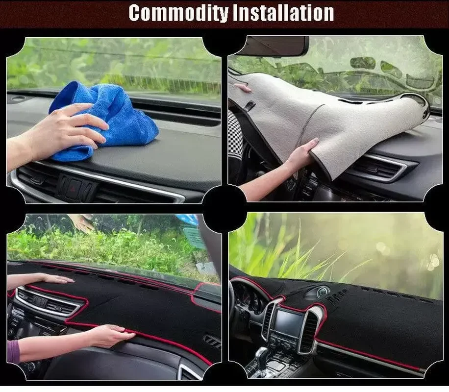 For Chevrolet Aveo 2013 Dashboard Cover Non Slip Dash Mat Sun Shade Carpet Pad Accessories