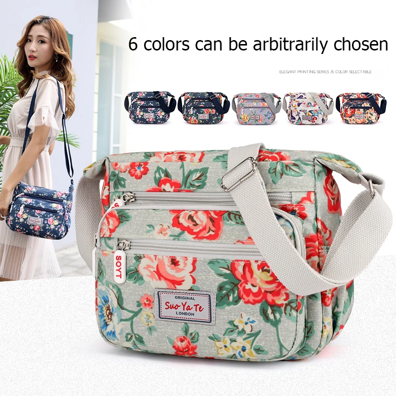 2021 Women\'s Shoulder Bags Fashion Large Capacity Lady Crossbody Bags Nylon Waterproof Messenger Bag Women Bag Purse sac a main