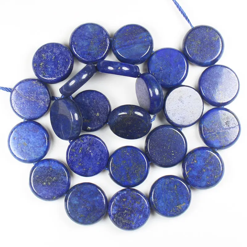 Wholesale Lapis Lazuli Disc shape Beads15\