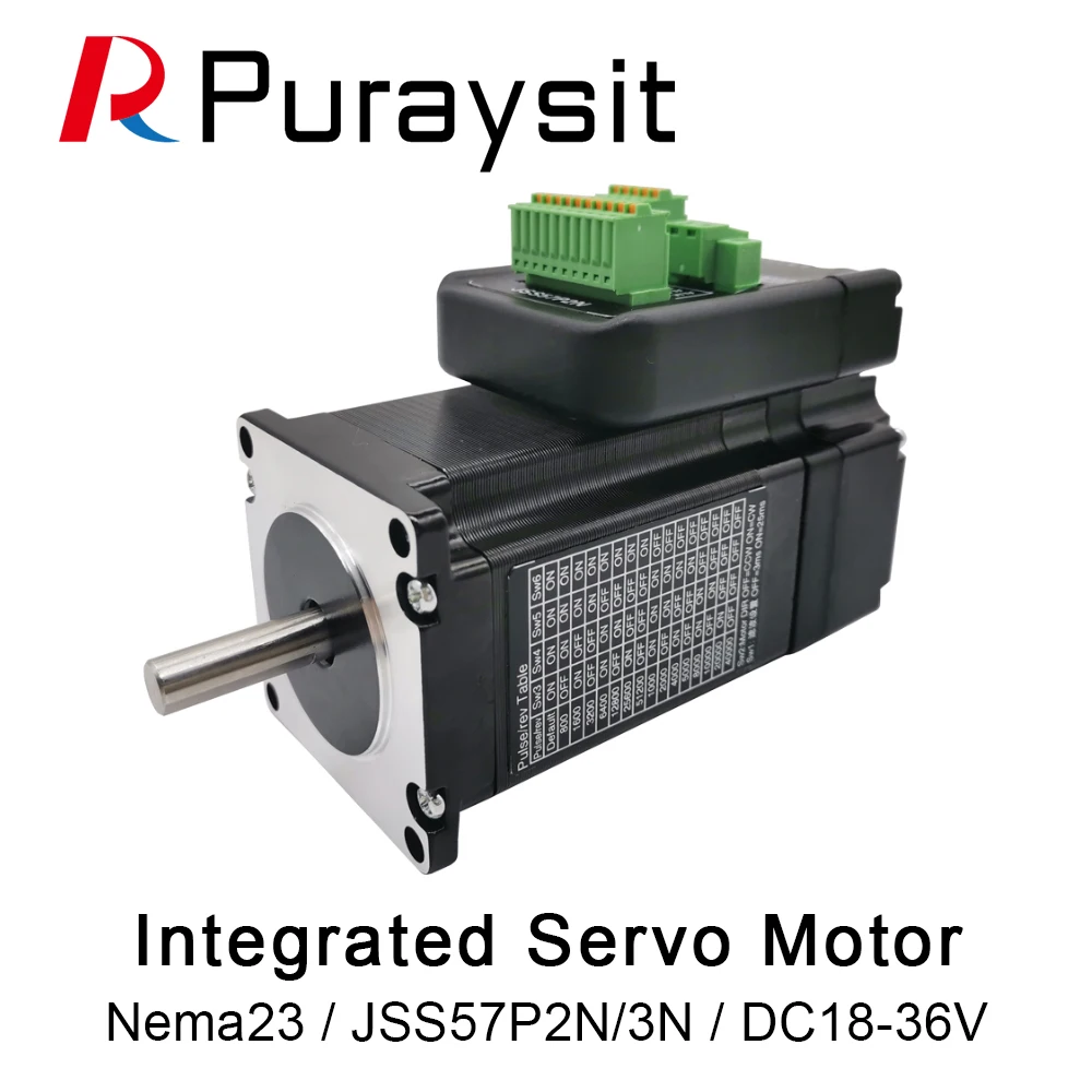 

Puraysit Nema 23 Integrated Motor 57 Series JSS57P2N JSS57P3N 2NM 3NM 1000rpm With the Encoder