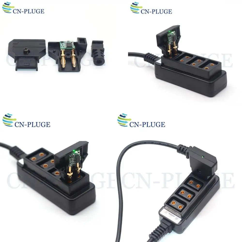 （Built-in protective plate）D-Tap Male to  12V   DC 5.5x2.5mm Cable