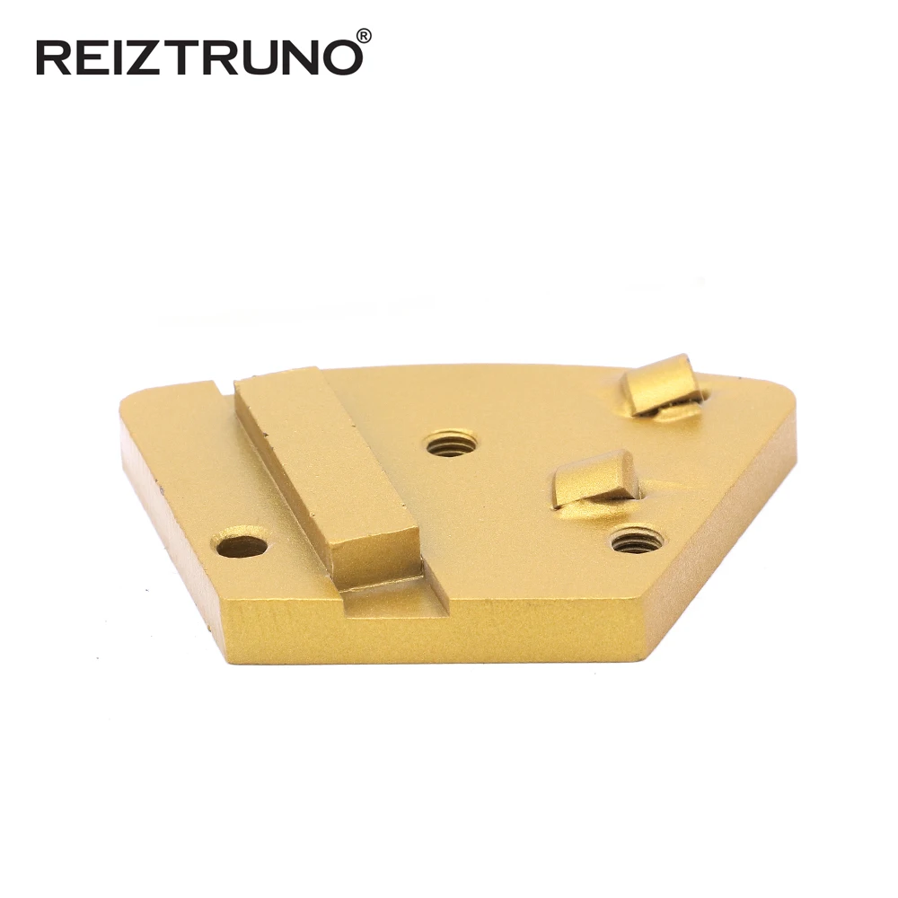 REIZTRUNO Trapezoid คอนกรีตแผ่นบด 2*1/4 PCD และ 1 โลหะ Diamond Segment คอนกรีตแผ่นสำหรับอีพ็อกซี่กำจัด