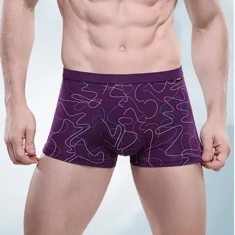 

Underwear Men Boxers Shorts Bamboo Fiber Briefs Panties 2 piece Spring