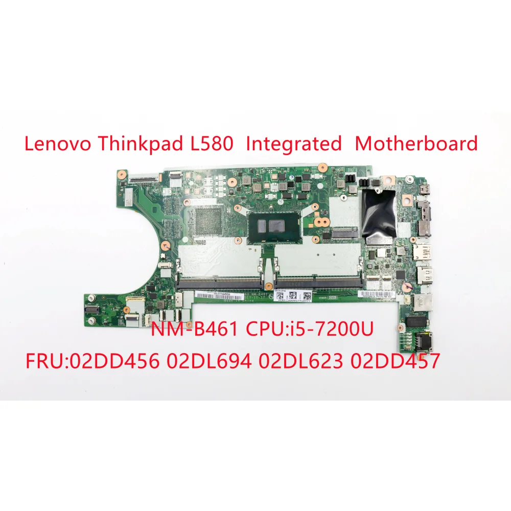 New for Lenovo Thinkpad L580 Laptop Integrated Graphics Motherboard EL480/EL580 NM-B461 CPU:i5-7200U 02DD456 02DL694 02DL623