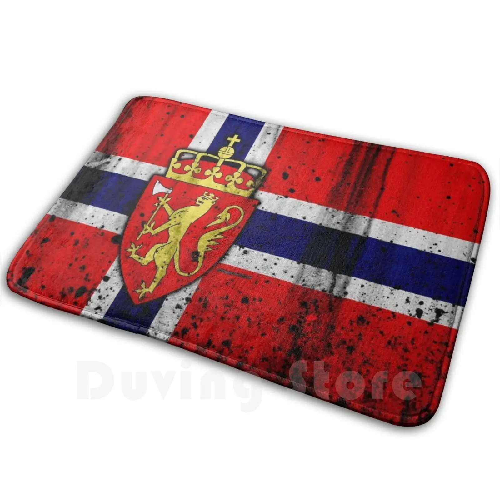 Norway Flag Soft Non-Slip Mat Rug Carpet Cushion Norway Norwegian Flag