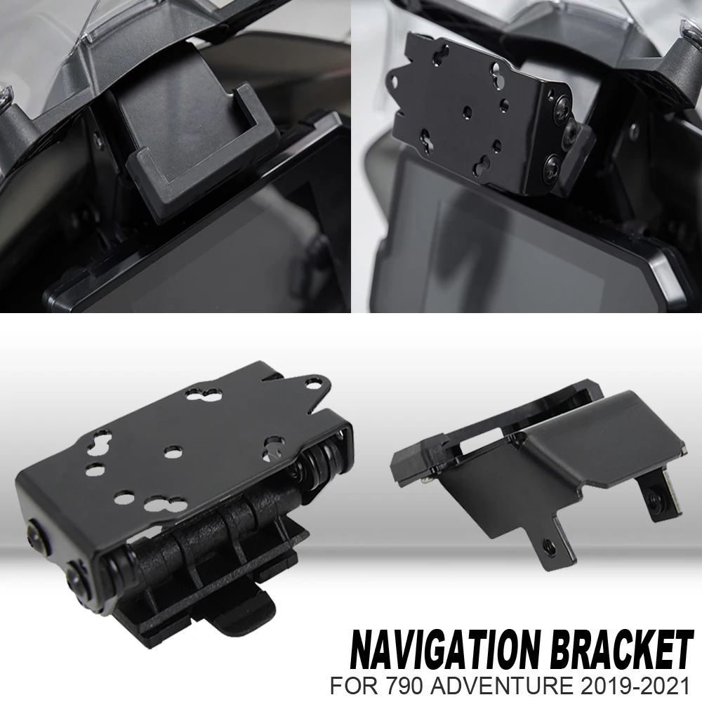 

NEW Motorcycle Accessories SMART PHONE Navigation GPS Plate Bracket Adapt Holder Kit For 790 ADVENTURE 2019 2020 2021 790 ADV