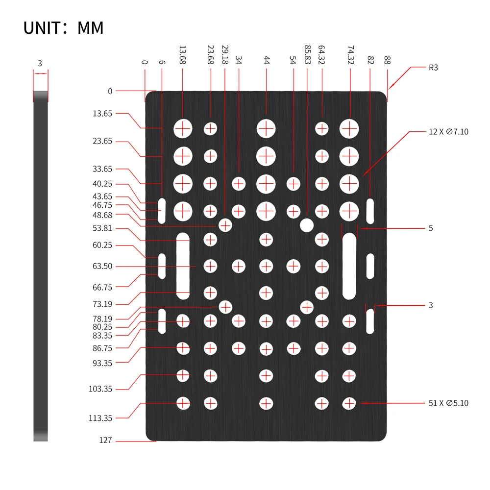 V-Slot Gantry Set 20-80mm Gantry Plate with Wheels for Aluminum Profiles V-slot Aluminum Plate Kits Gantry Plat 3D Printer Part