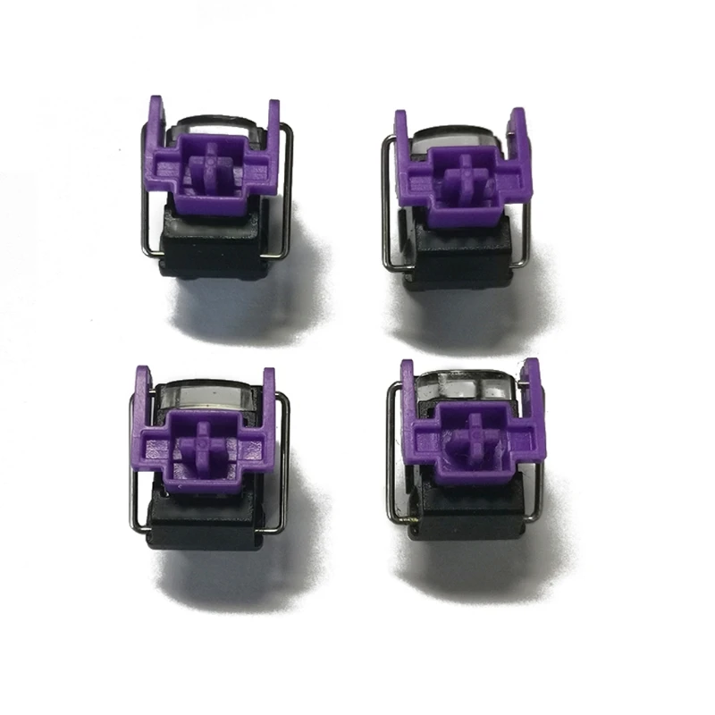 Conjunto de interruptores ópticos roxo para teclado mecânico, 4 peças, interruptor de troca quente para teclado gamer