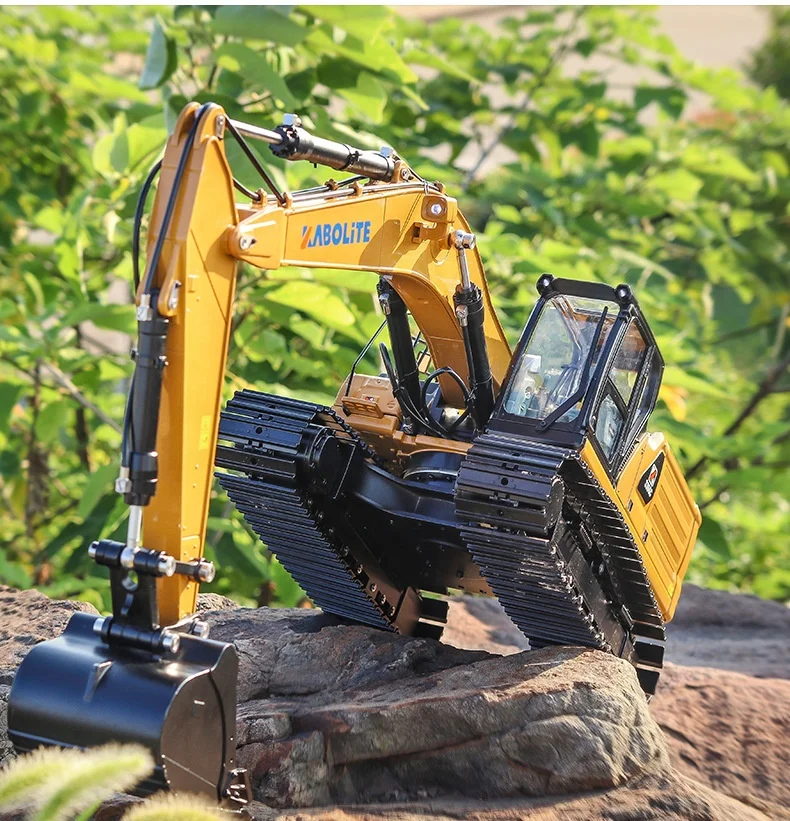 Simulation Hydraulic Drive RC Excavator Grab KABOLITE All Alloy Engineering Vehicle K336 Simulation hydraulic excavator model