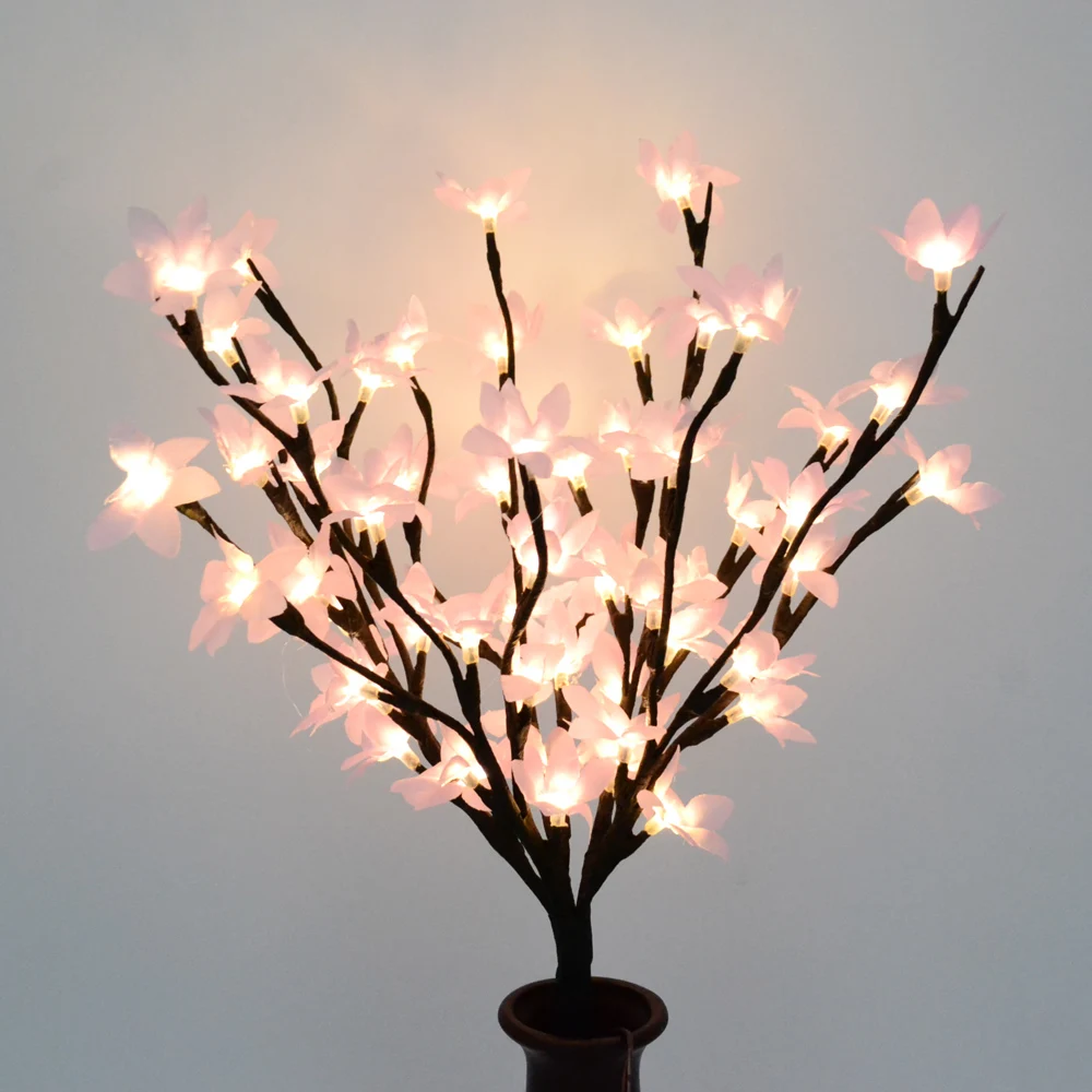 3V AdaptorType Blossom Forsytia Flower Branch Light 20