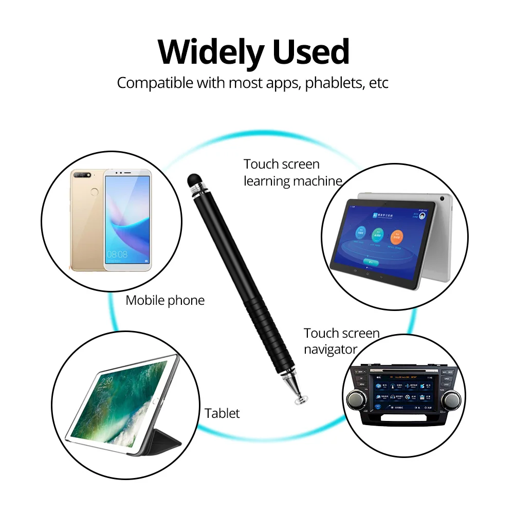 Stylus Pen For ipad Android For Apple Capacitive Touch Screen Pen For Writing Drawing Soft Head For SmartPhonesTablets Pencil