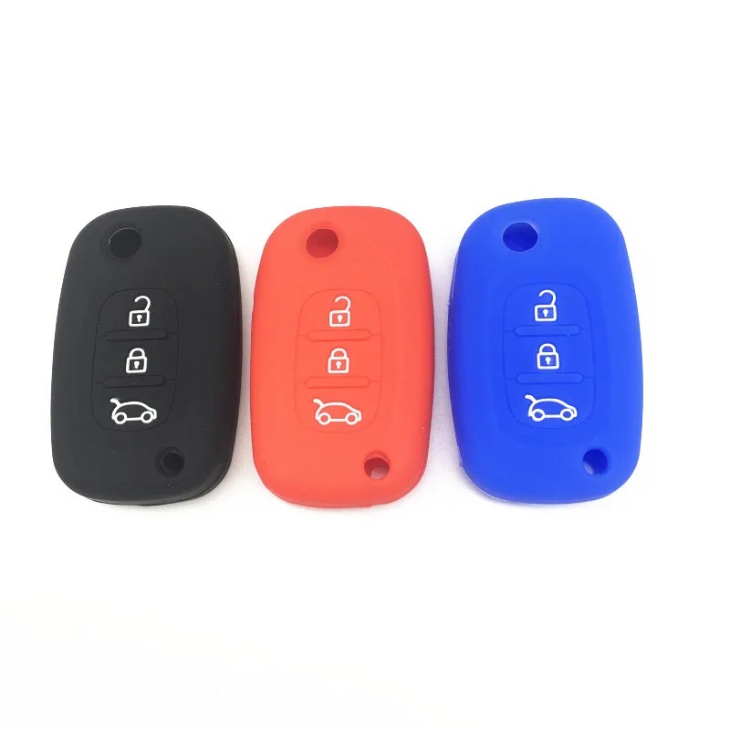 Silicone Car Key Case Cover For LADA Priora Sedan sport Kalina Granta Vesta X-Ray XRay Remote key shell fob auto parts