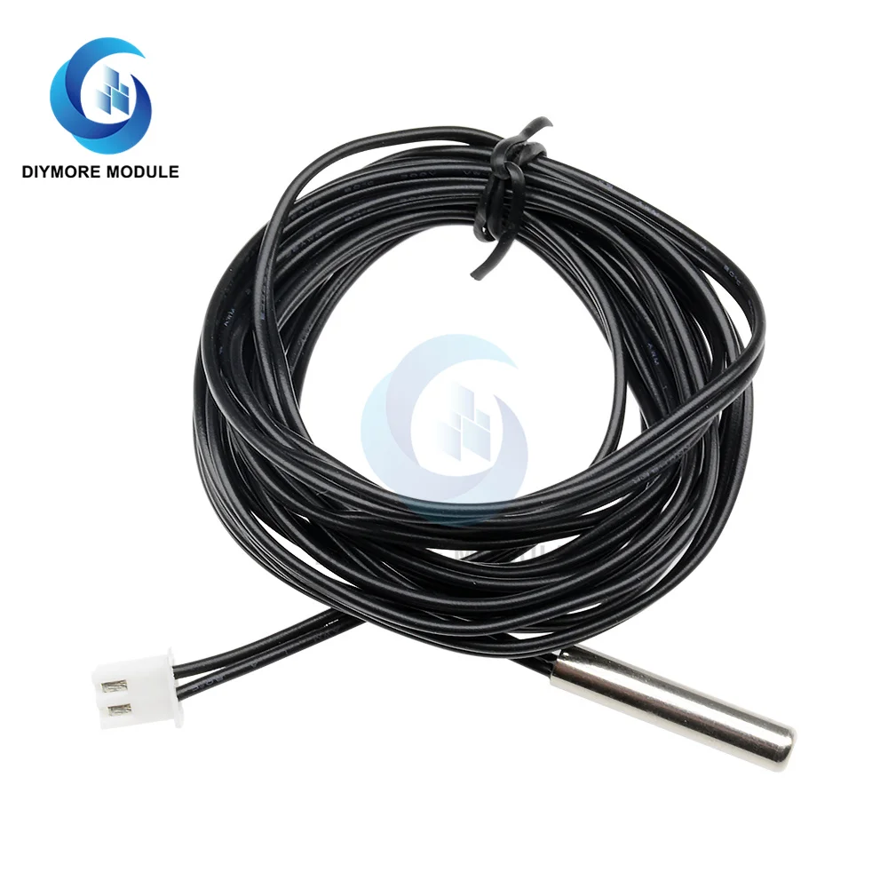 0.5m/1m/2m/2.5m/3m DS18B20 DS18S20 NTC 10K 1% 3950 Waterproof Digital Temperature Sensor Probe NTC Thermistor Thermal Cable