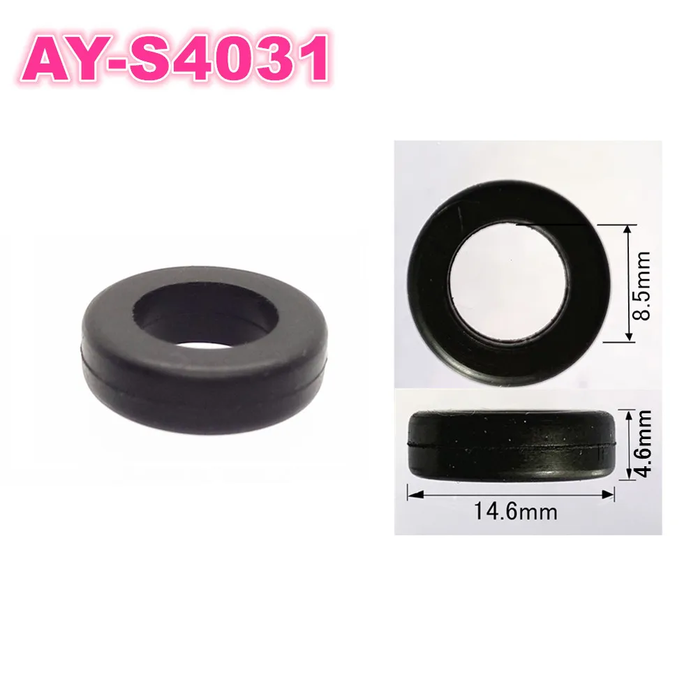 500pieces Fuel Injector Rubber Insulator 14.8*8.5*4.6mm For Nissan Honda Car Fuel Injector Lower Seals (AY-S4031)