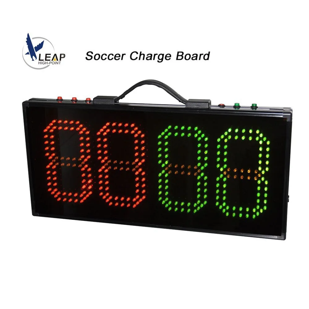 Soccer Substitution Board LED Football Game Injury Stop Time Display Boards Change Player 1 side Sports Referee Equipment