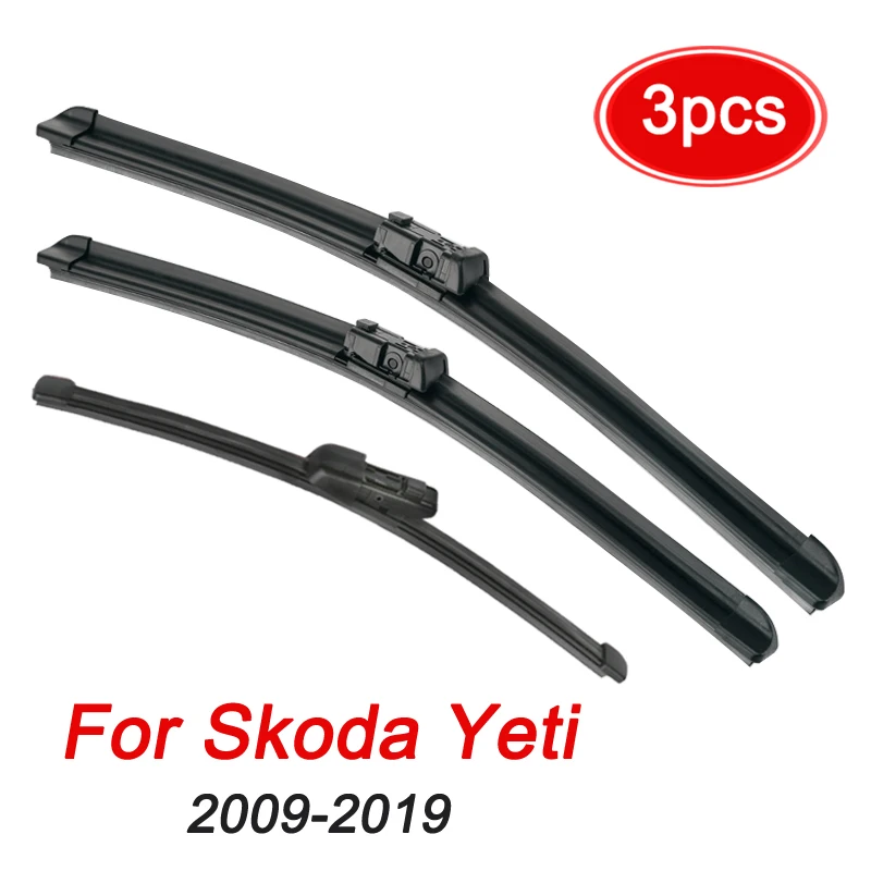 MIDOON Wiper Front & Rear Wiper Blades Set For Skoda Yeti 2009 - 2019 Windshield Windscreen Front Rear Window 24