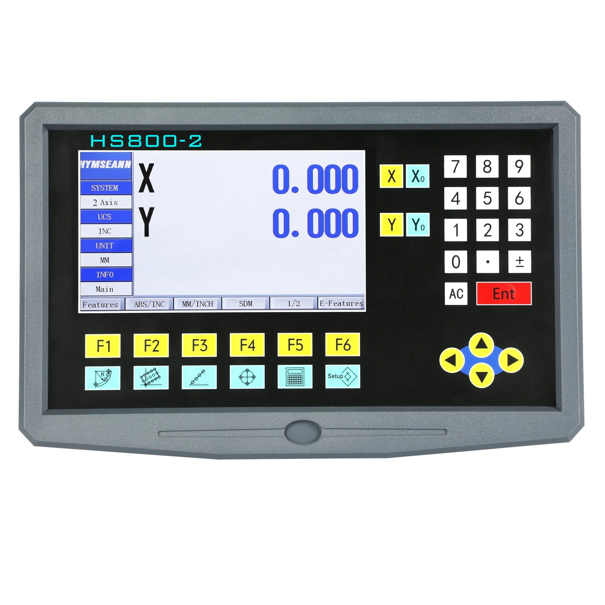 HS800-2 Multilingual  2 Axis Lathe Milling BIG LCD DRO Digital Readout TTL AC110V/220V Display For Linear Scale Rrating Ruler