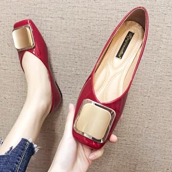 Appartamenti delle donne di Vino Rosso Slip on Mocassini Colore Solido 31-45 Più di Piccola Dimensione 32 33 Piazza Capo Dell'unità di Elaborazione scarpe in pelle Piatta Scarpe Tacco Casual