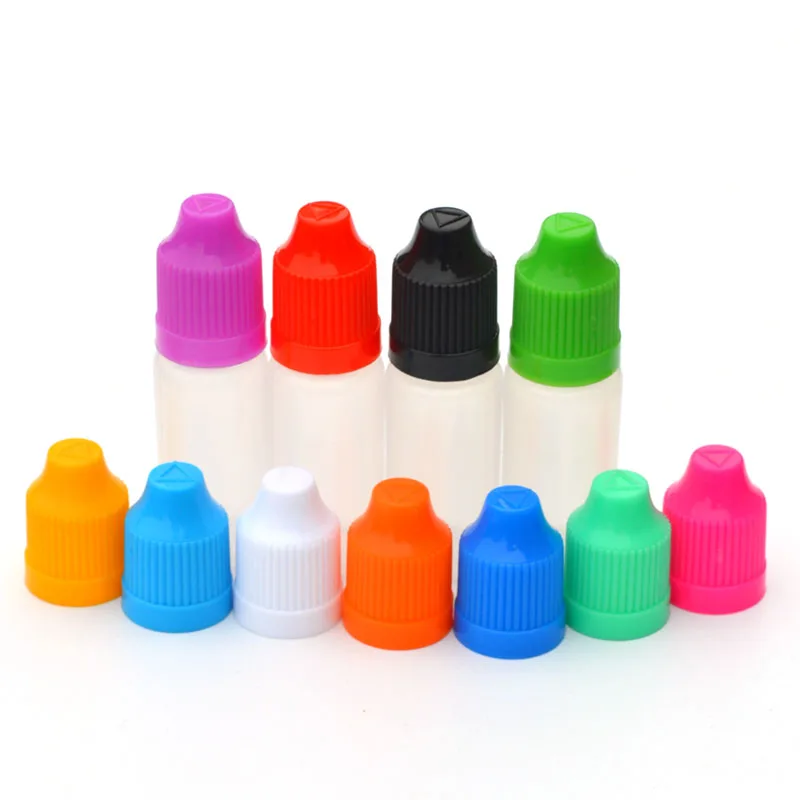 

50pcs Empty 10ml PE Plastic Needle Bottle Refillable E Liquid Dropper Bottle With Childproof Cap Squeezable Soft Vial