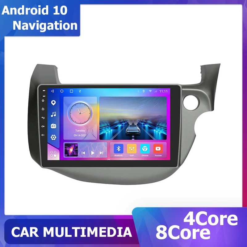 9 inch Multimedia video Player Android 10 For Honda Fit RHD 2008-2013 carplay 1280*720 DSP 8core Auto Radio DSP Sat Navi  6+128