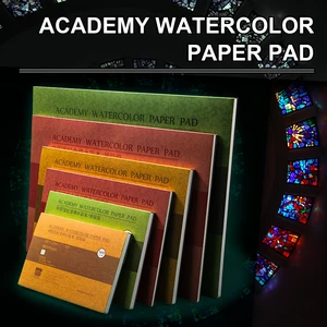 100% Cotton Watercolor Paper Sealing Pad 32K 16K 20Sheets 300gsm Painting Book For Artist Painting Supplies 6 best sales meiliang watercolor - №6