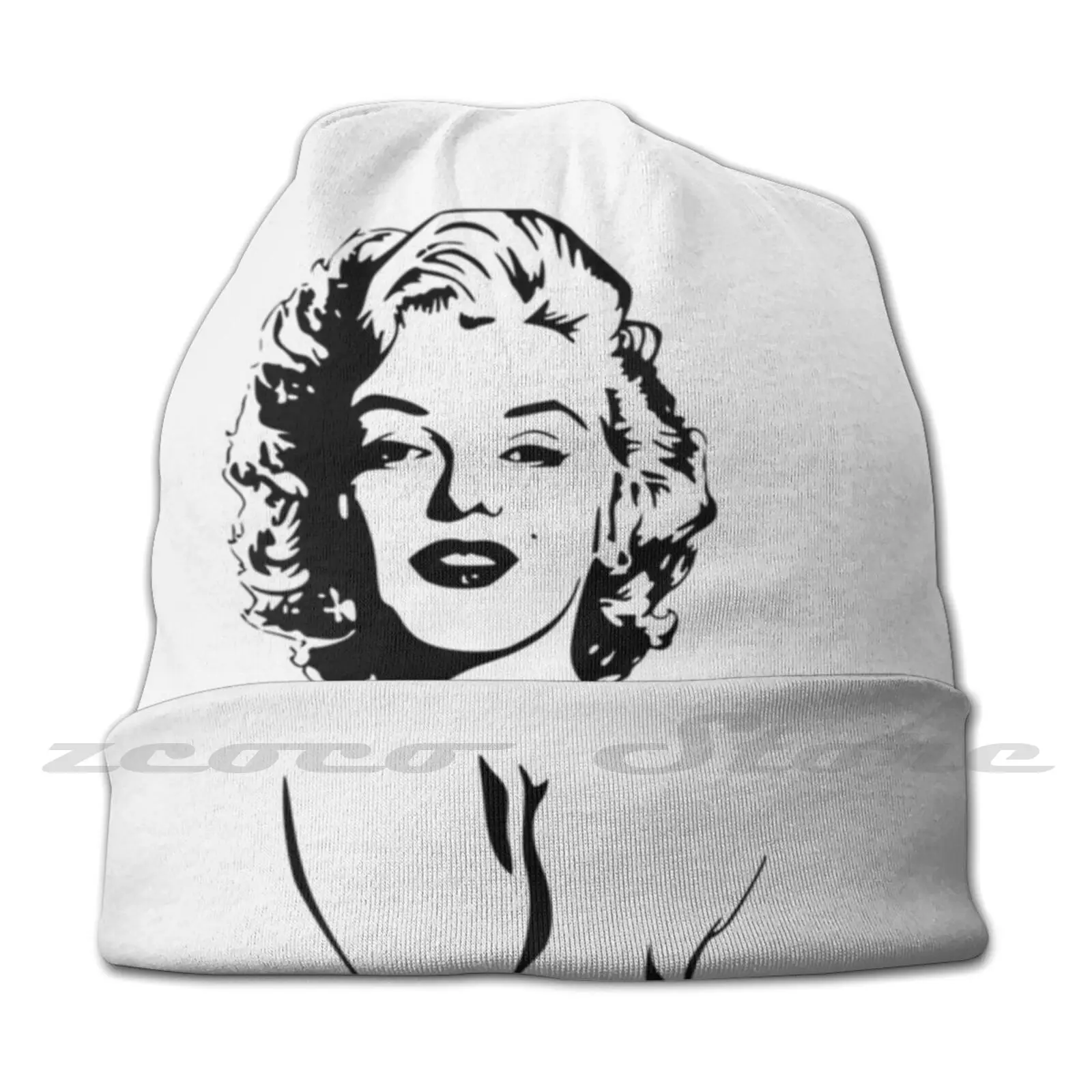 Marilyn Monroe Personalized Pattern Knit Hats Plus Size Elastic Soft Cap Girls Girly Marilyn Monroe Marilyn Monroe Vintage 1930