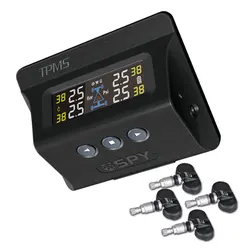 SPY X3 Solar Power TPMS with 4 Internal Sensor 0-3.5 Bar Car Auto Security Alarm Tyre Pressure Temperature Warn