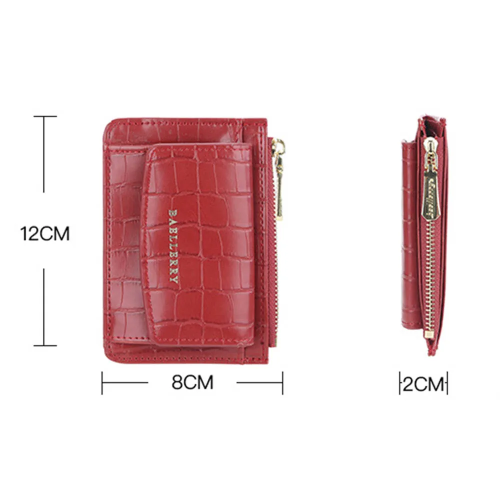 2022 Мини женские кошельки с крокодиловым узором, 5 держателей для карт, маленькие модные кошельки на молнии, качественный женский кошелек, держатель для карт, кошелек