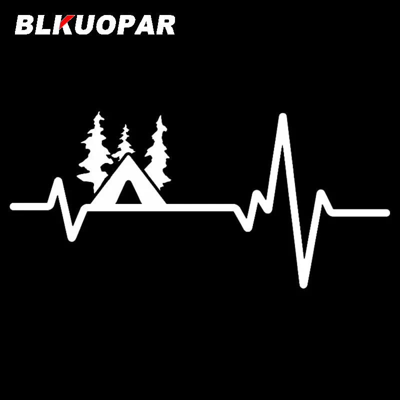 BLKUOPAR Natural Scenery Frequency Car Sticker Personality Waterproof Decal Funny Refrigerator Bumper Surfboard Vinyl Car Wrap