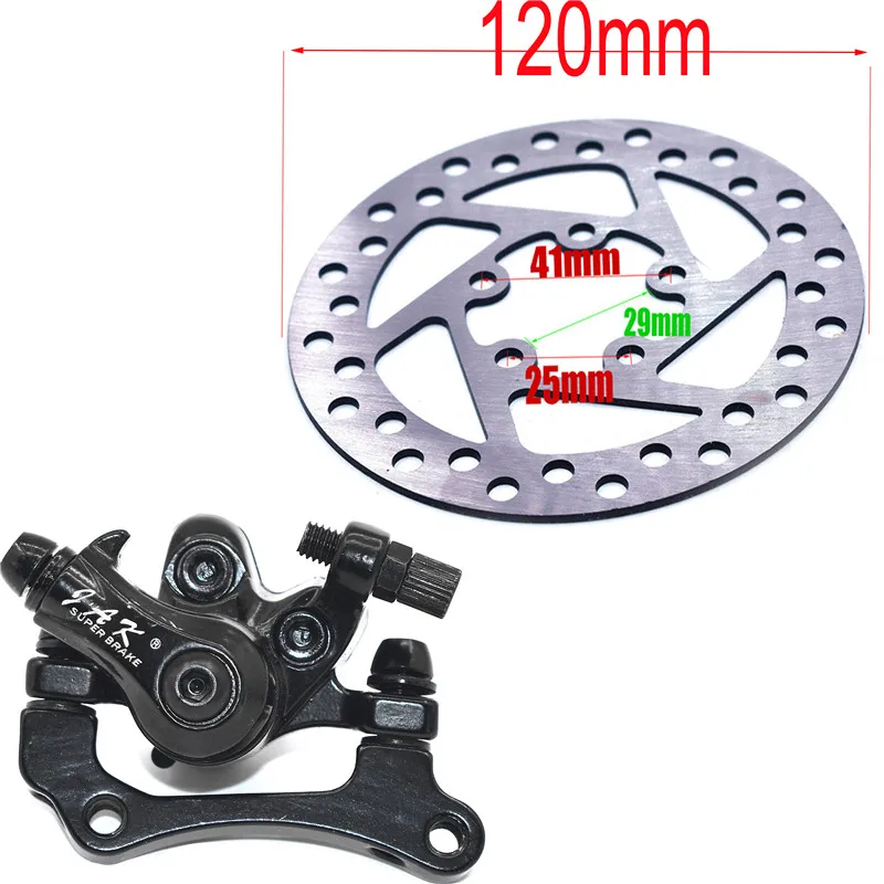 10 inch M365 Electric Scooter 120mm Brake Disc and Brake for Kugoo M4 Kick Scooter Skateboard Accessories Replacement Parts