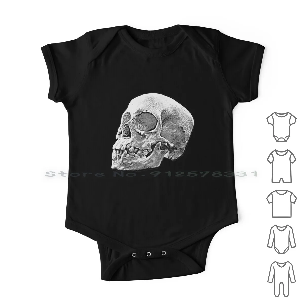 

Halloween Trick Or Treat Skeleton Skull Design-Find Your Thing-Grid Newborn Baby Clothes Rompers Cotton Jumpsuits Halloween