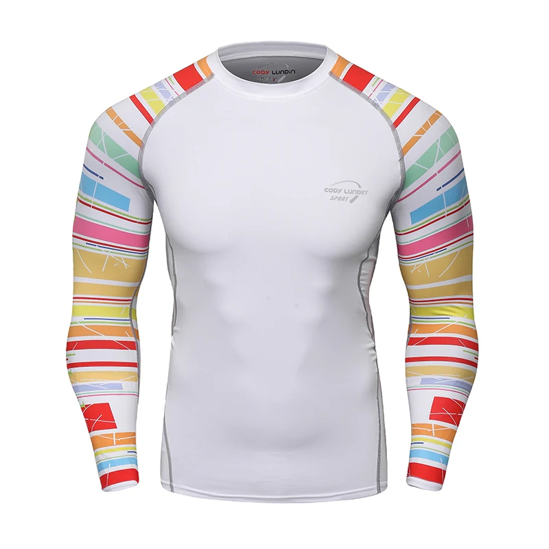 Cody Clothes Full Sleeve White Rashguards For Swimwear Anti -uv Sunscreen T Shirt Boxing Trainning Wear Bjj Jiu Jitsu Rash Guard