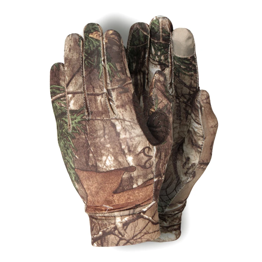 Anti-slip Hunting Fishing Shooting Gloves Elastic Outdoor Touch Screen Bionic Camouflage Full Gloves Reed Camouflage Gloves