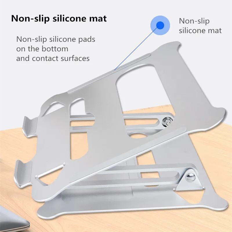 TOTTIDAY-Notebook Bracket Raise, Aluminum Alloy Base, Heat Dissipation, Anti-Skid Stand