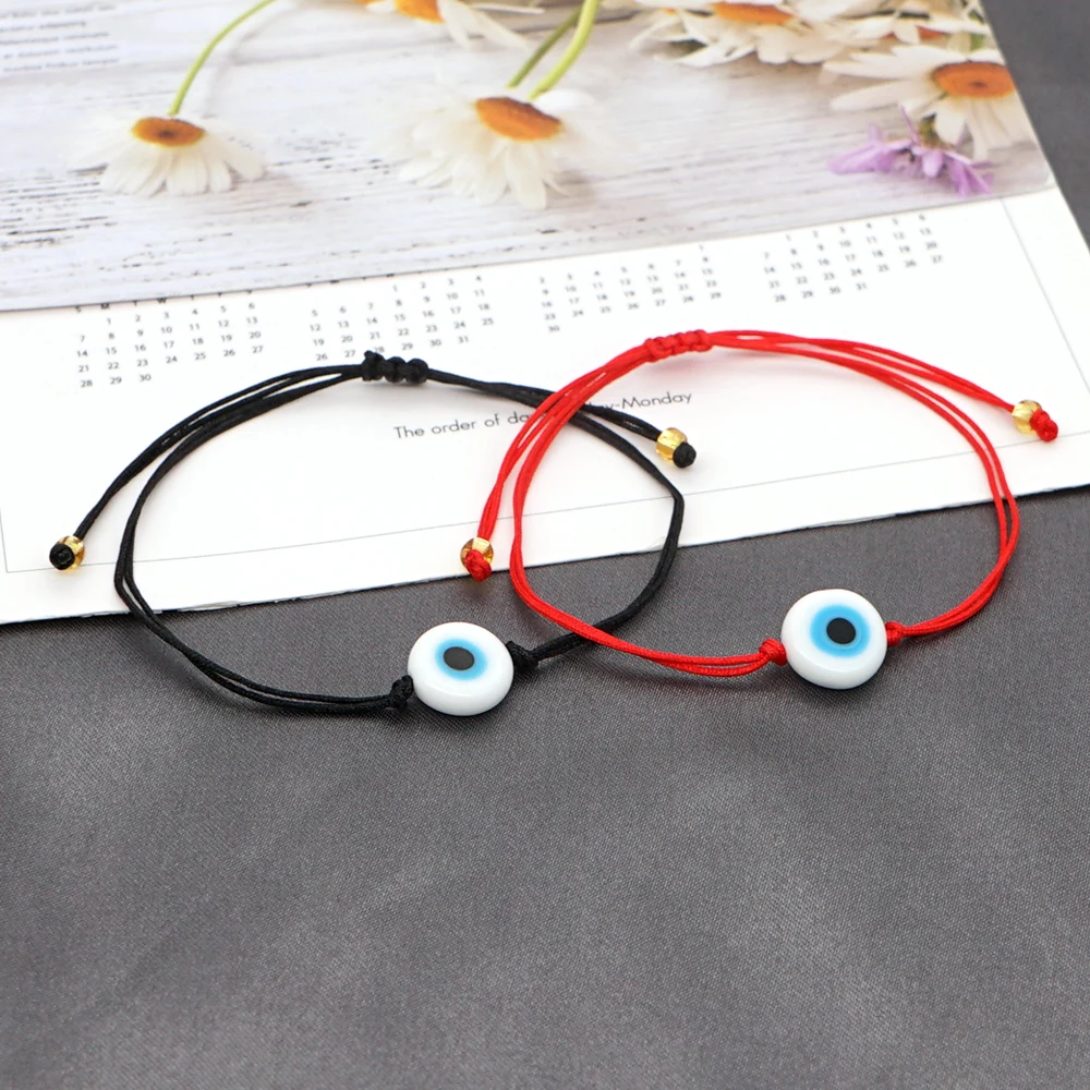 Go2Boho Bracelet For Couple Jewelry Red String Bracelets Turkish Eye Braclets Greek Eye 2022 Women Trendy Couples Gift