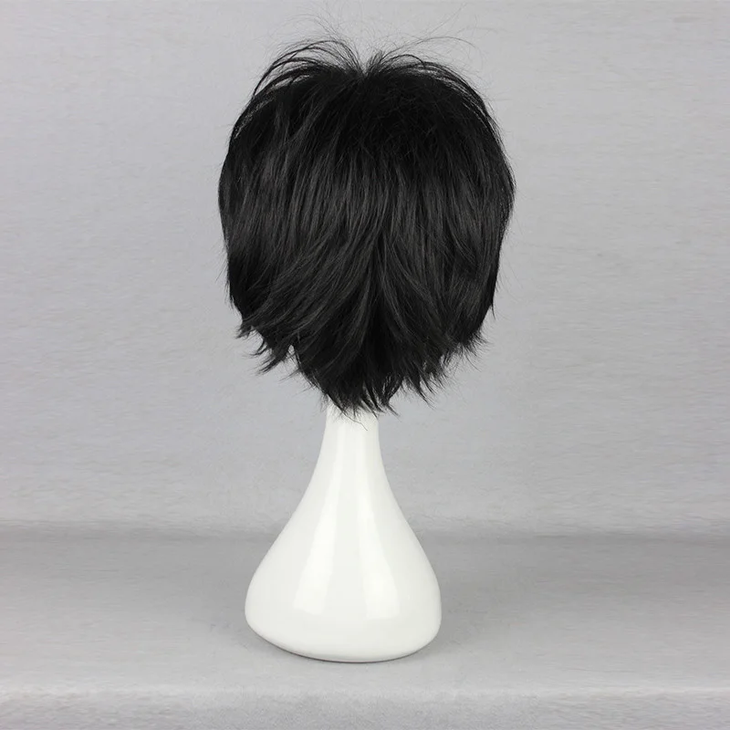 O último mestre do ar zuko zuzu curto preto cabelo sintético perucas cosplay fibra de resistência ao calor + um boné peruca