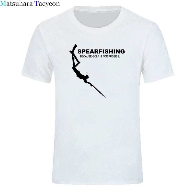 Funny Spearfishing Scuba Diver T Shirt Men Summer Cotton Harajuku Short Sleeve O Neck Streetwear T-shirt New Shirts