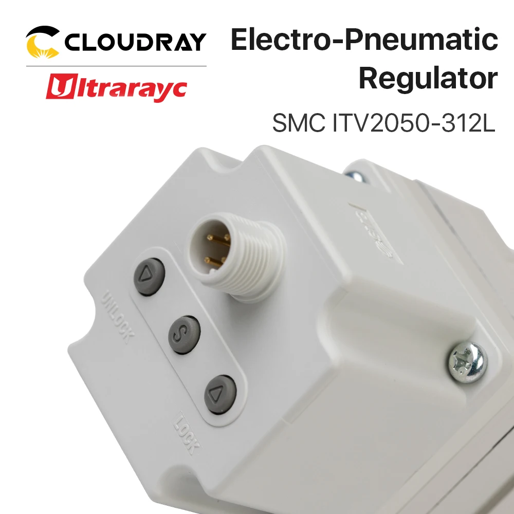 Ultrarayc-regulador electroneumático, equipo neumático de ITV2050-312L, Control de presión de aire para máquina de corte de Metal con láser de fibra