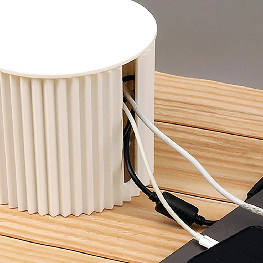 Power Strip Storage Box Multi-purpose Good Hardness Desk Waterproof Office Cable Management Box Cable Organizers