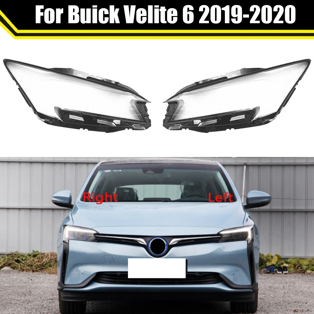 Car Front Headlight Cover Headlamp Lampshade Lampcover Head Light Lamp Caps Glass Lens Shell Case For Buick Velite 6 2019 2020