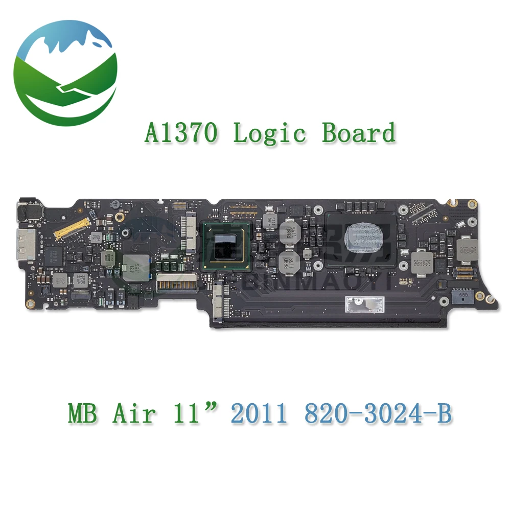 Original Laptop 11.6 inch A1370 Motherboard MC968 MC969 For MacBook Air A1370 Logic Board 1.6/1.8GHZ 2/4GB 820-3024-B 2011 Year