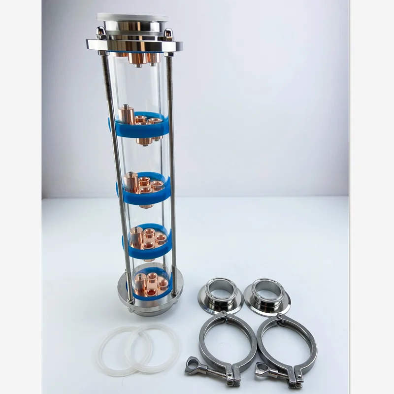 Free Shipping Borosilicate Glass Column, Outer Diameter 80mm ,Inside Diameter 70mm, Height 100mm For 3\