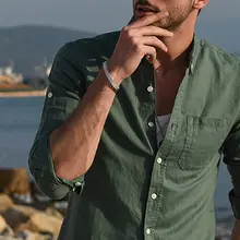 Vintage oxidized double curb chain bracelet for men #2